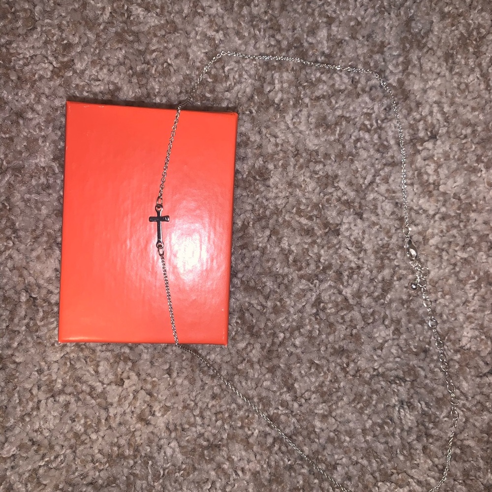 Sideways Cross necklace